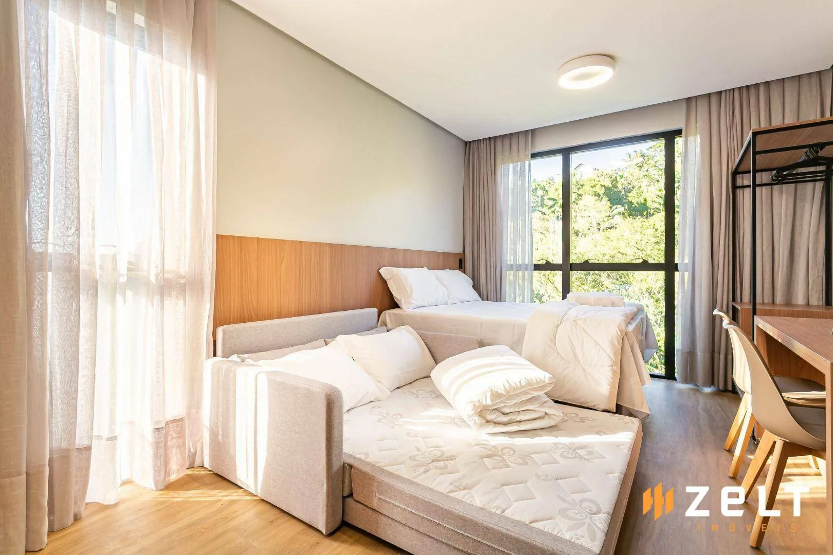 Apartamento com 1 dormitório para alugar, 28 m por R$ 2.300,00/mês - Velha - Blumenau/SC — foto 2