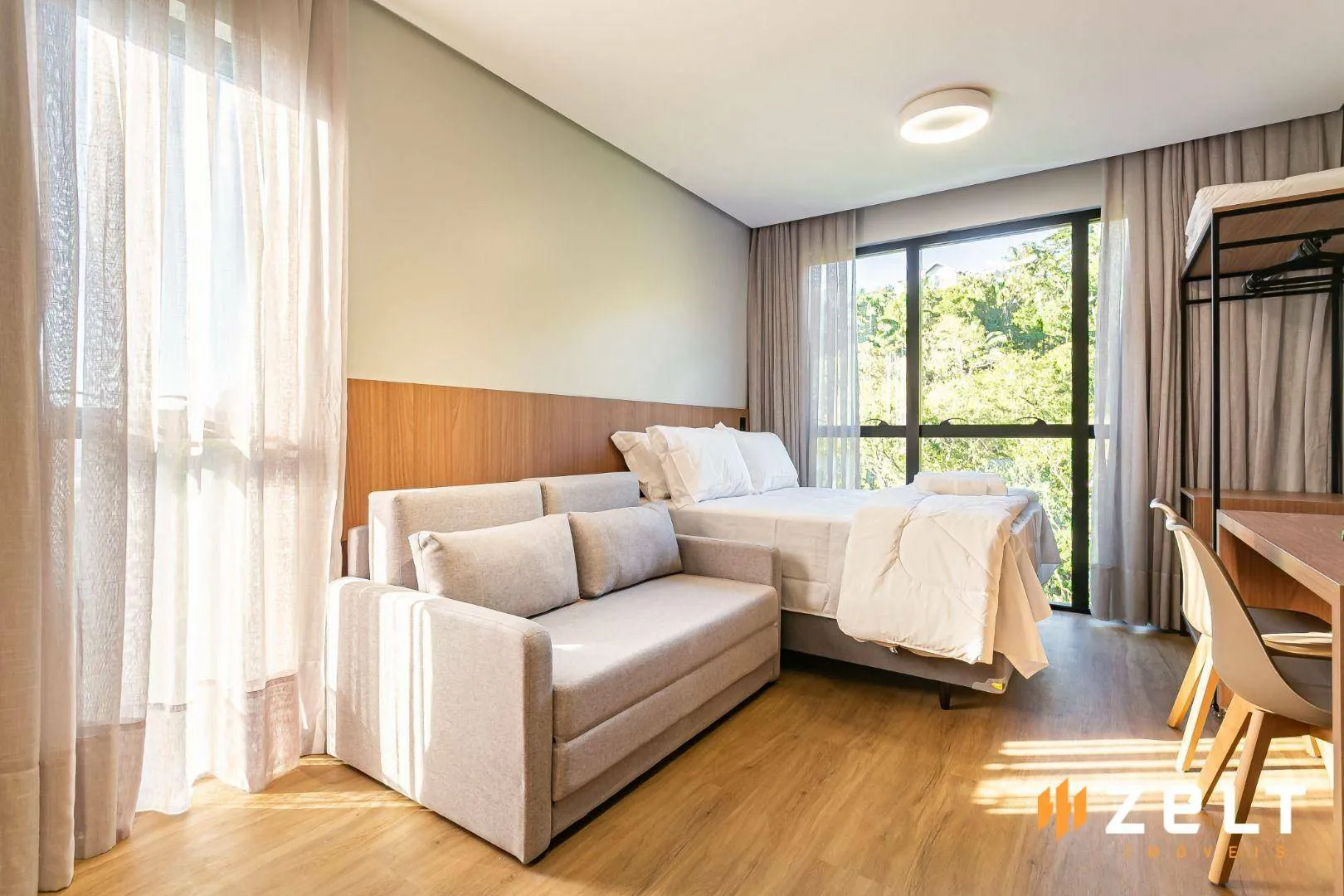 Apartamento com 1 dormitório para alugar, 28 m por R$ 2.300,00/mês - Velha - Blumenau/SC — foto 3