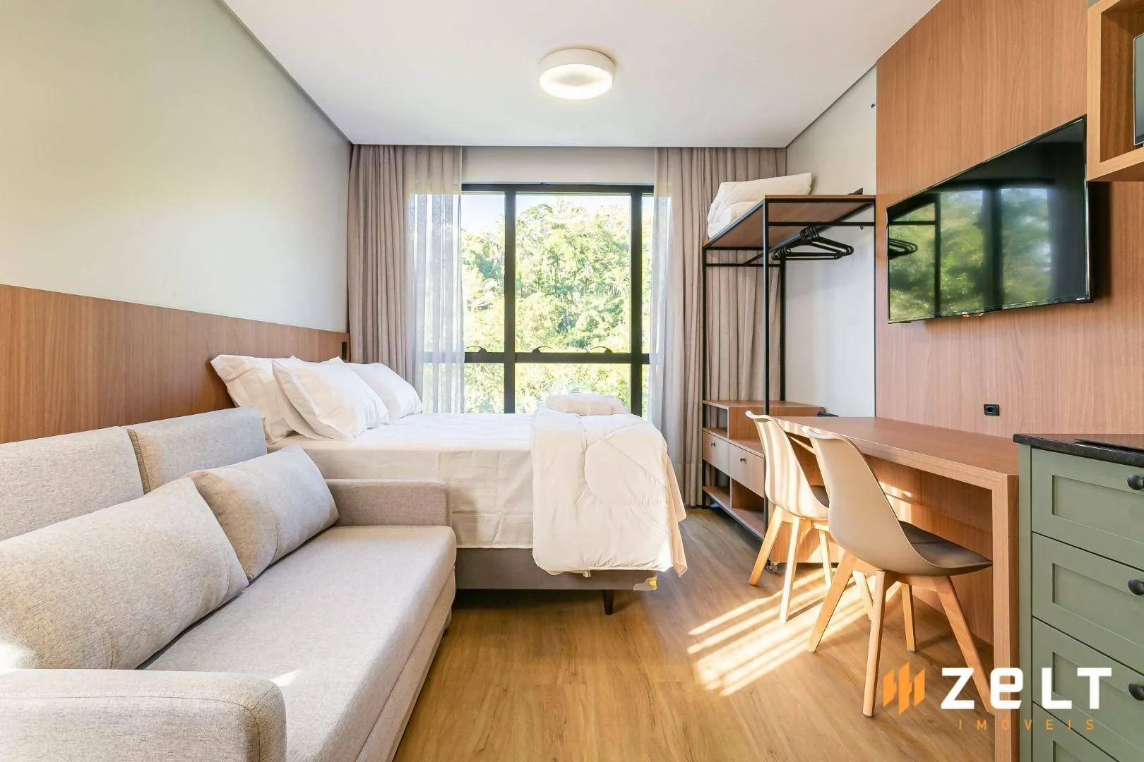 Apartamento com 1 dormitório para alugar, 28 m por R$ 2.300,00/mês - Velha - Blumenau/SC — foto 4