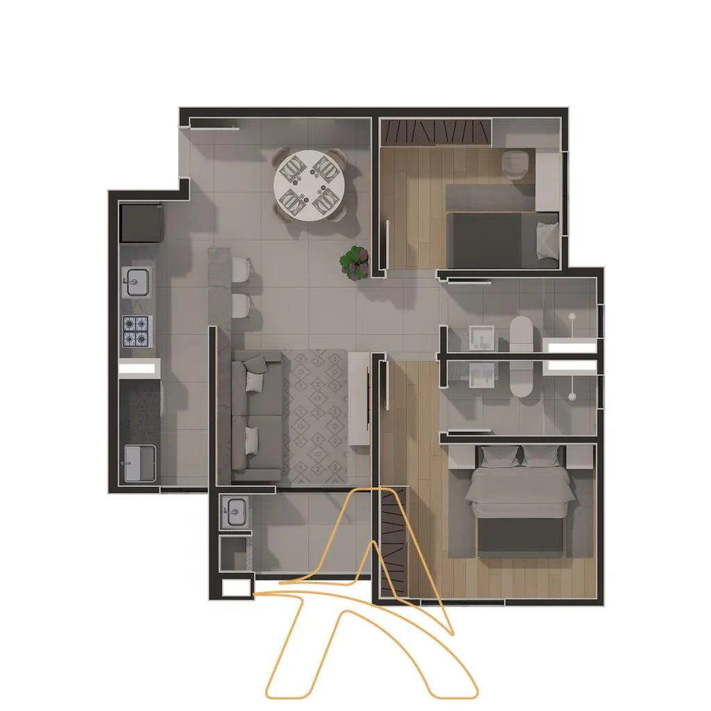 MS Live Residence - Modernidade, Conforto e Lazer Completo — foto 5