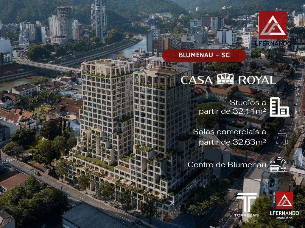 Apartamento/Studio com 1 dormitório à venda, 33 m por R$ 449.000 - Centro - Blumenau/SC — foto 2