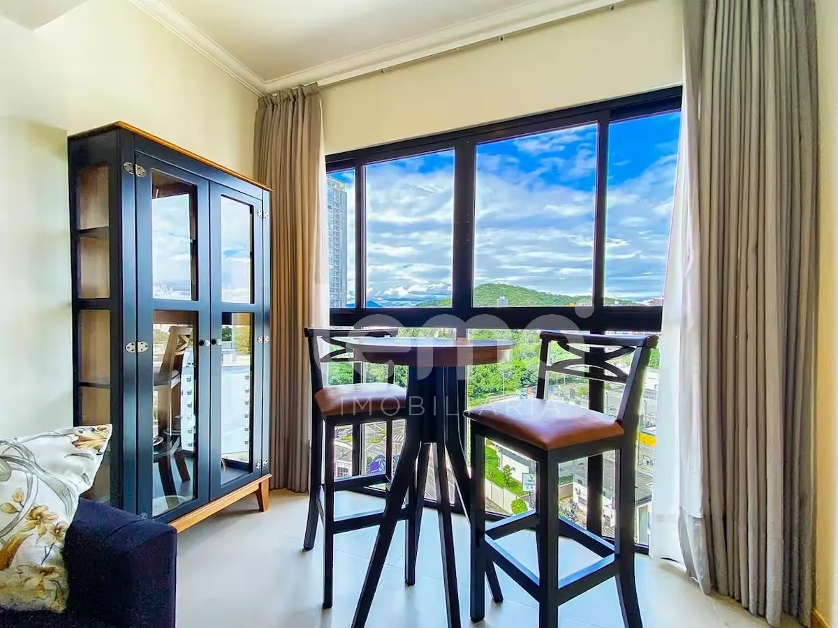 Apartamento mobiliado e equipado com 1 dormitório no Residencial Unique, em Blumenau. - foto 1