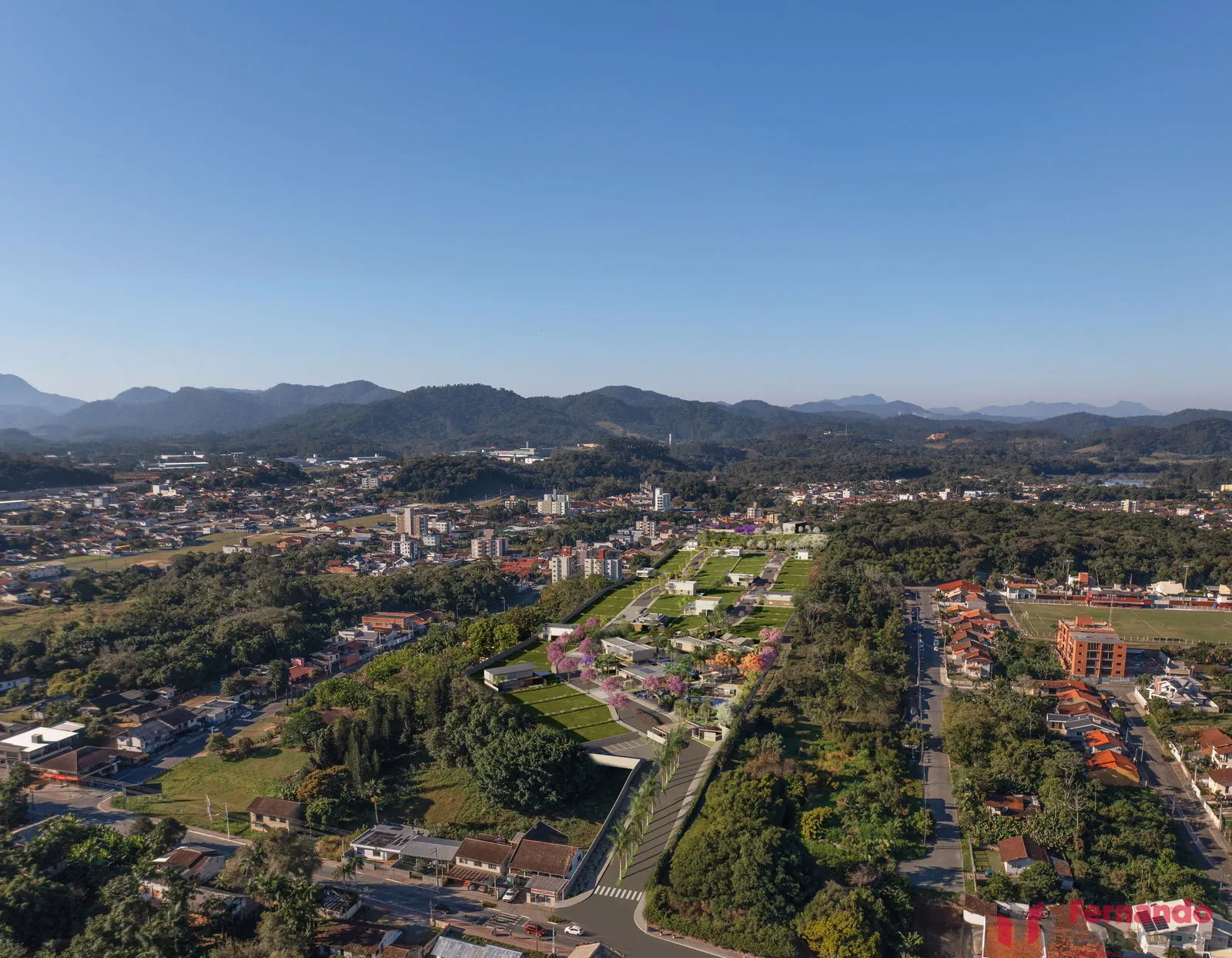 Condomínio Wölfegarten - Terreno em condomínio fechado alto padrão com aprox. 537 m2 em Indaial-SC - foto 1
