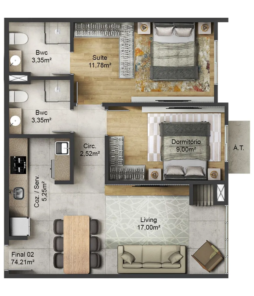 APARTAMENTOS EM GRAVATÁ - FINANCIAMENTO DIRETO COM A CONSTRUTORA! — foto 4