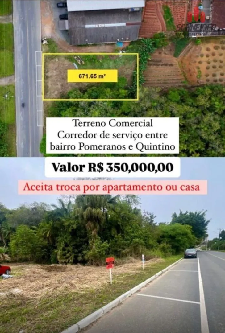 Terreno à venda no bairro Quintino em Timbó/SC — foto 2