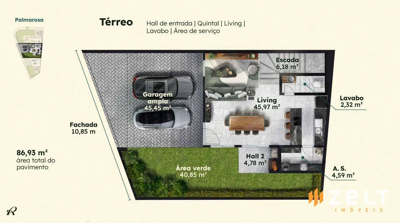 Casa com 3 dormitórios à venda, 163 m por R$ 1.250.000,00 - Vila Nova - Blumenau/SC — foto 2