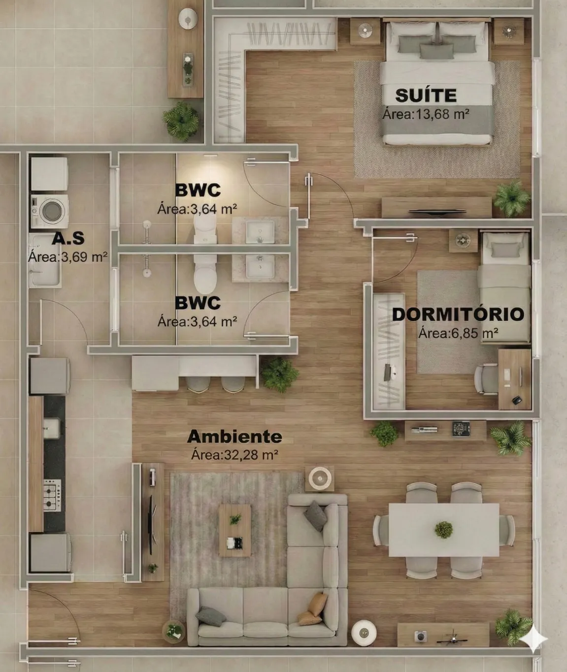 Oportunidade Apartamento Suíte + 1 quarto com Elevador — foto 4