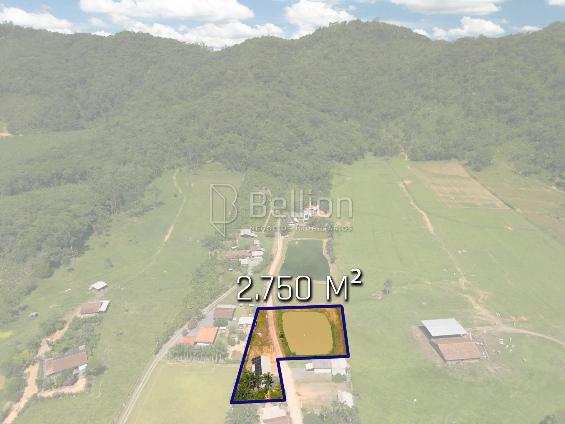 Terreno com 2.750 m e imóveis com renda na Estrada do Pomerano - Rio dos Cedros - foto 1
