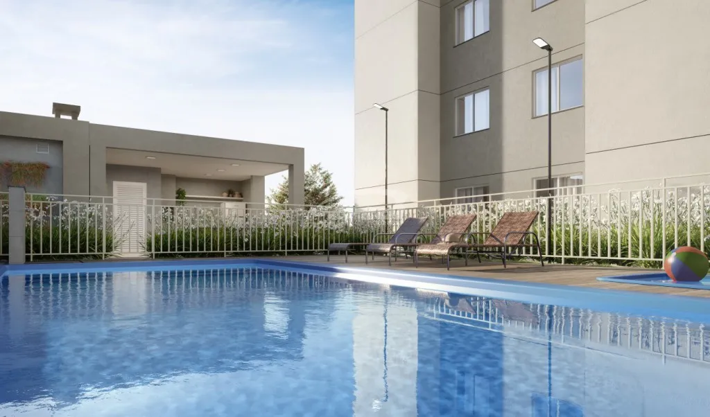 Apartamento mobiliado com 2 dormitórios, com lazer completo, 600 metros da praia, em Itajuba. ( COD 23039 ) — foto 4