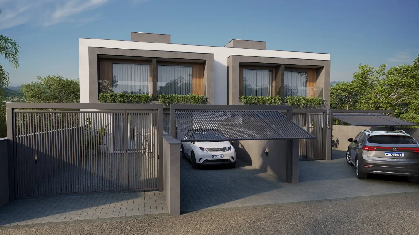 Sobrado com 2 suítes, sacada e vista para área verde no Bairro Fortaleza Alta em Blumenau - foto 1