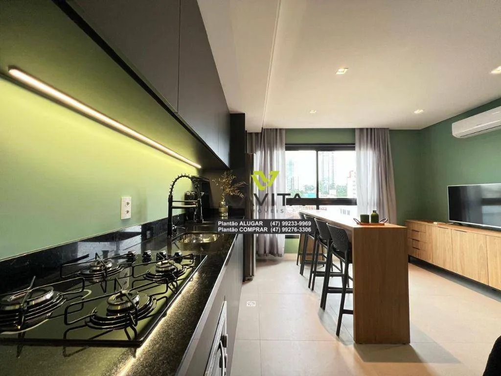 Apartamento com 1 dormitório para alugar, 31 m por R$ 2.830,00/mês - Centro - Blumenau/SC — foto 3