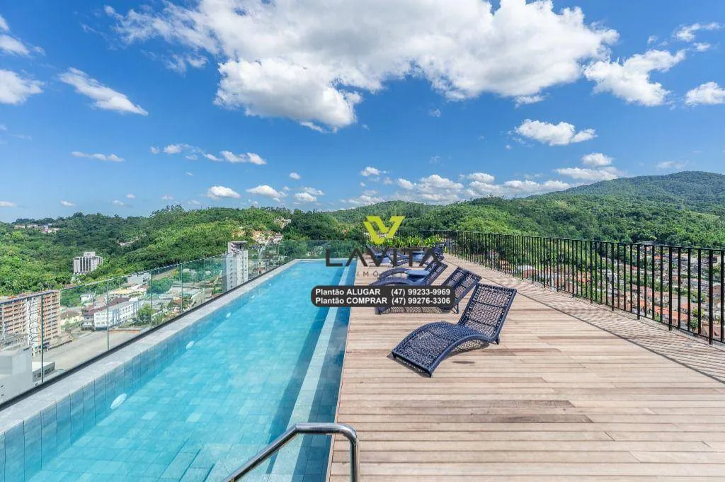 Apartamento totalmente mobiliado para aluguel no Edifício ON. Empreendimento Inovador no Bairro da Velha Blumenau SC — foto 2