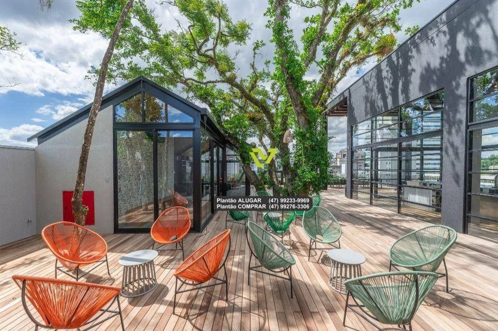 Apartamento totalmente mobiliado para aluguel no Edifício ON. Empreendimento Inovador no Bairro da Velha Blumenau SC — foto 3