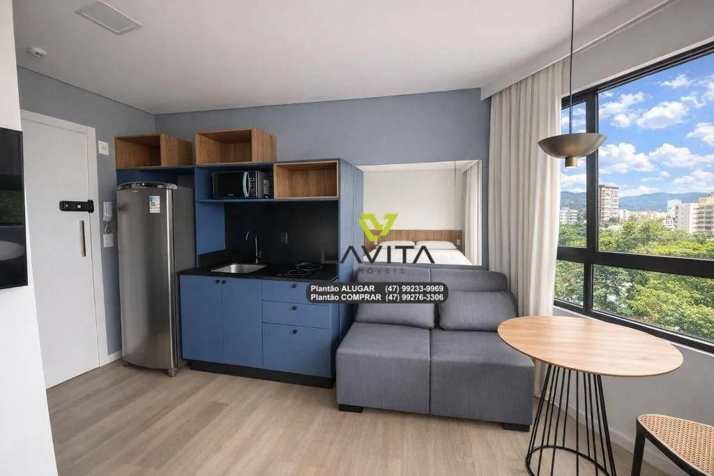 Apartamento totalmente mobiliado para aluguel no Edifício ON. Empreendimento Inovador no Bairro da Velha Blumenau SC — foto 4