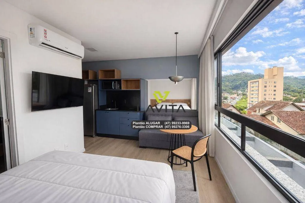 Apartamento totalmente mobiliado para aluguel no Edifício ON. Empreendimento Inovador no Bairro da Velha Blumenau SC — foto 5