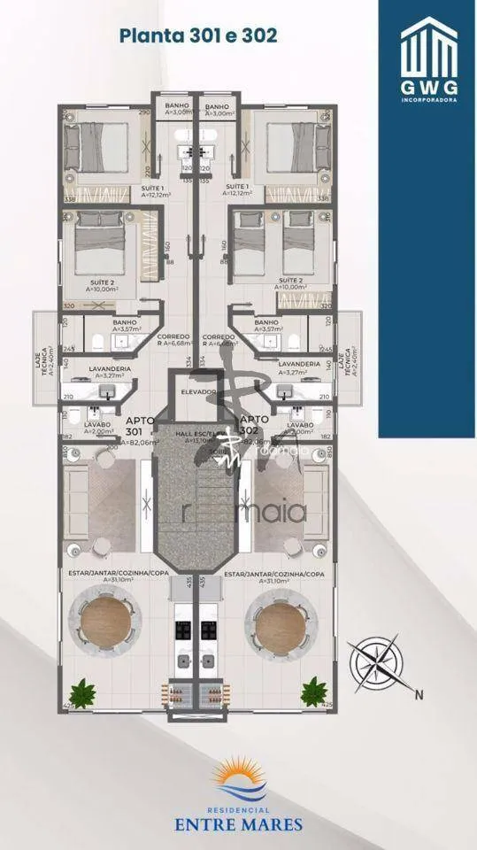 Apartamento com 2 dormitórios à venda, 82 m por R$ 927.278,00 - Canto Grande - Bombinhas/SC — foto 2
