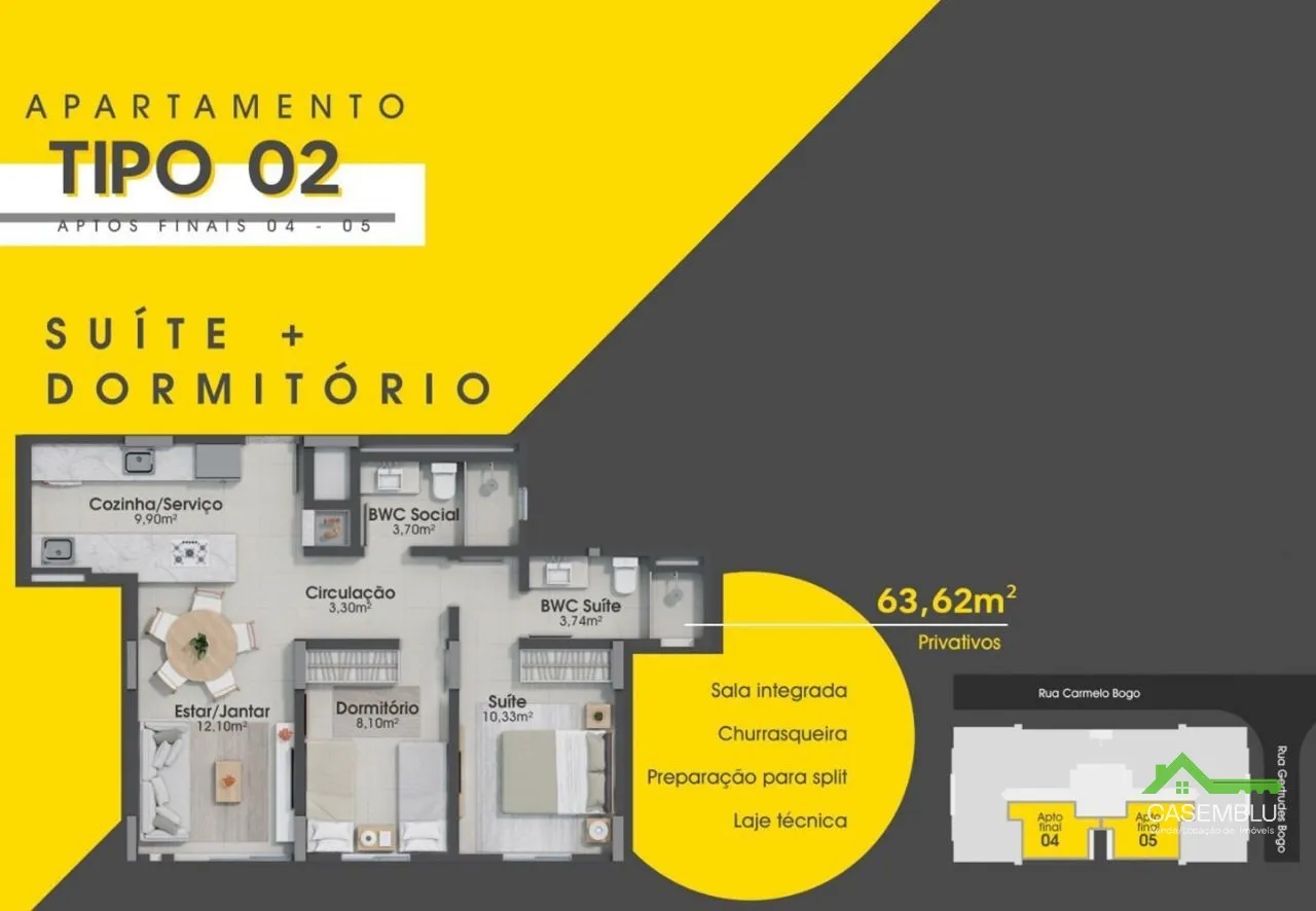 Apartamento completo, pronto para morar! Conforto, praticidade e excelente aproveitamento de espaço em um só lugar. Agende sua visita e venha se encantar! — foto 2