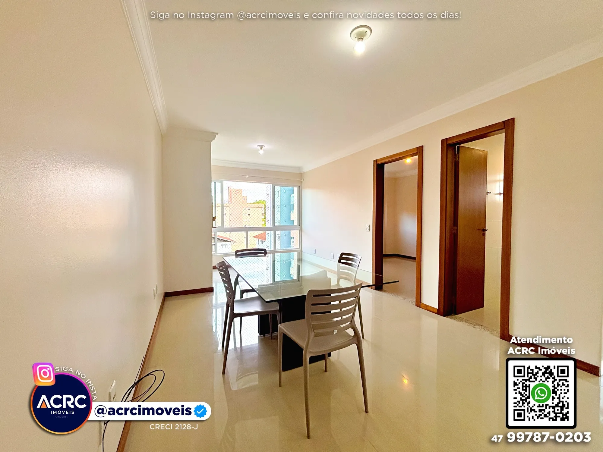 ACRC Imóveis - AP10073 - Apartamento para Locação no Bairro Vila Nova em Blumenau — foto 2