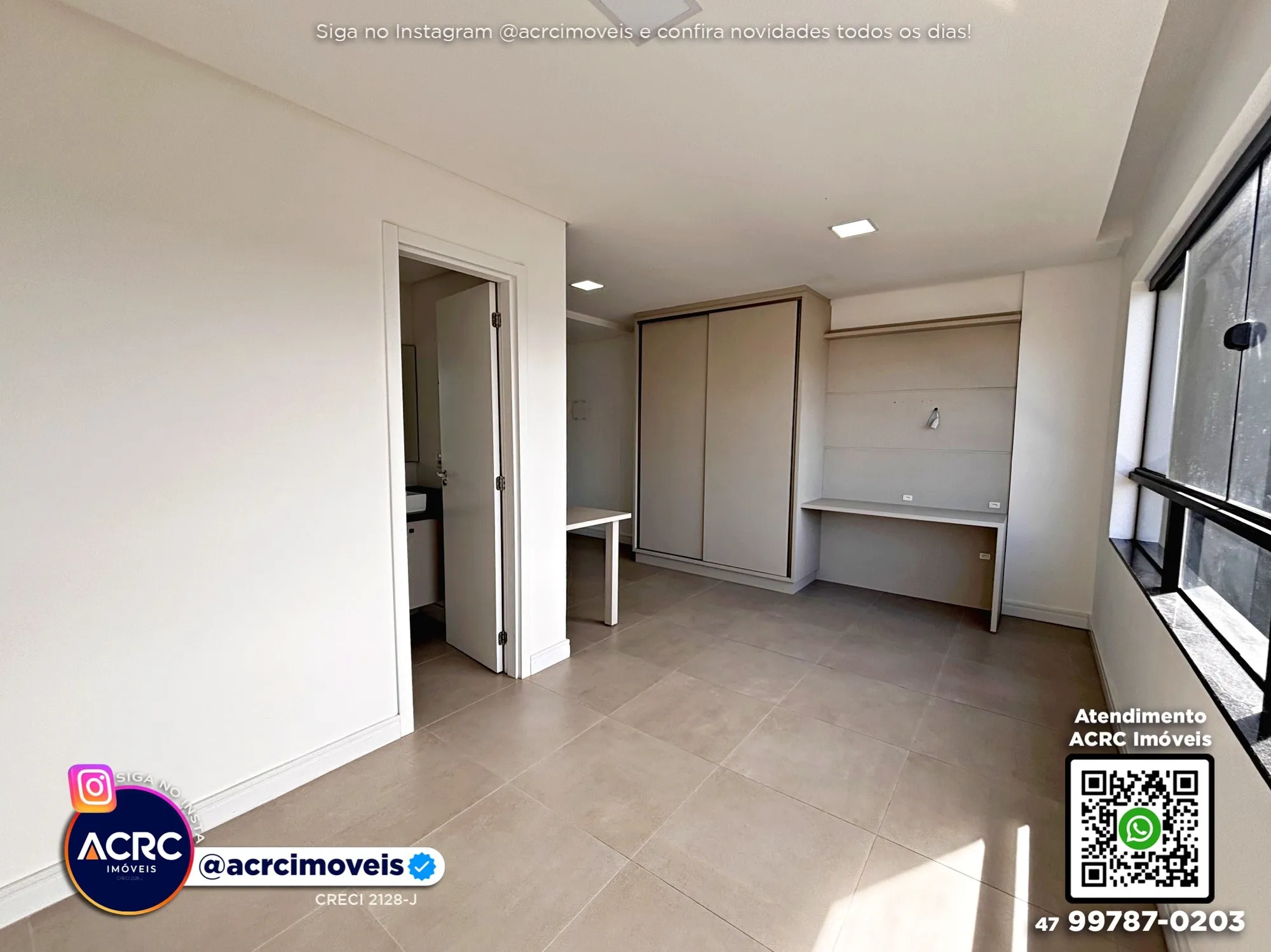 ACRC Imóveis - AP10065 - Apartamento Loft para Locação no Bairro Itoupava Seca em Blumenau — foto 5