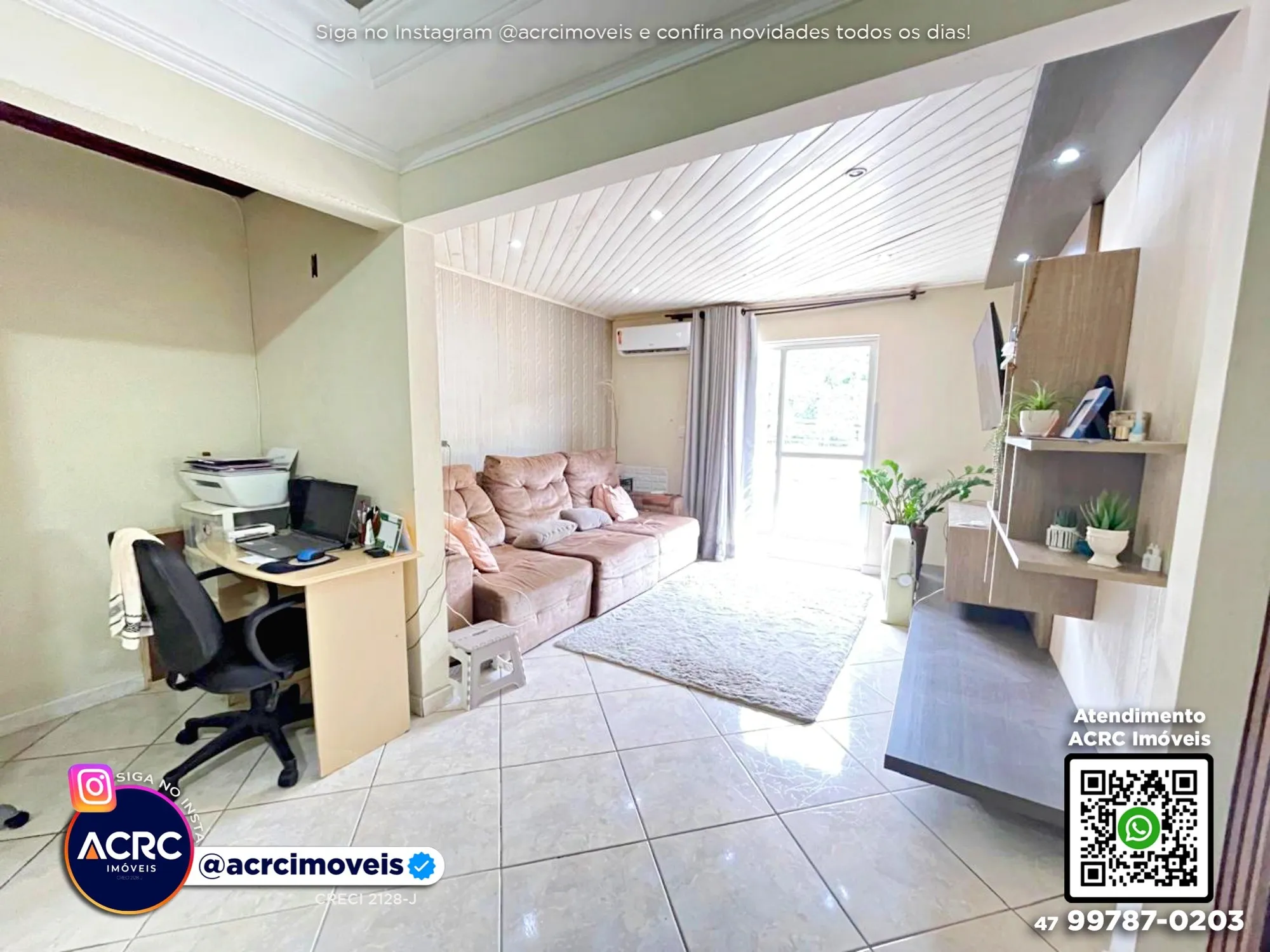 ACRC Imóveis - AP10056 - Apartamento no último andar a Venda no Bairro Valparaíso em Blumenau — foto 2