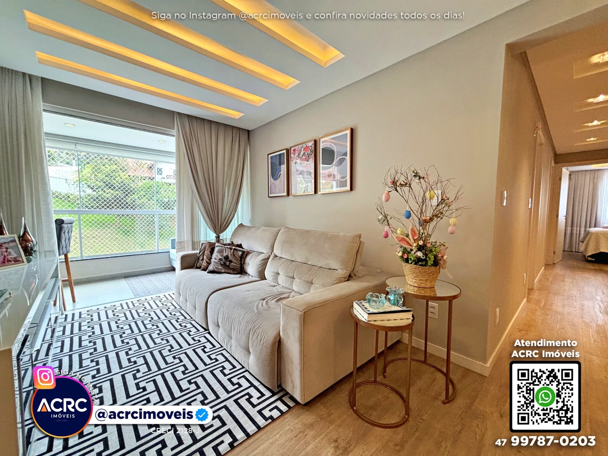 ACRC Imóveis - AP10052 - Apartamento a Venda no Bairro Fortaleza em Blumenau — foto 4