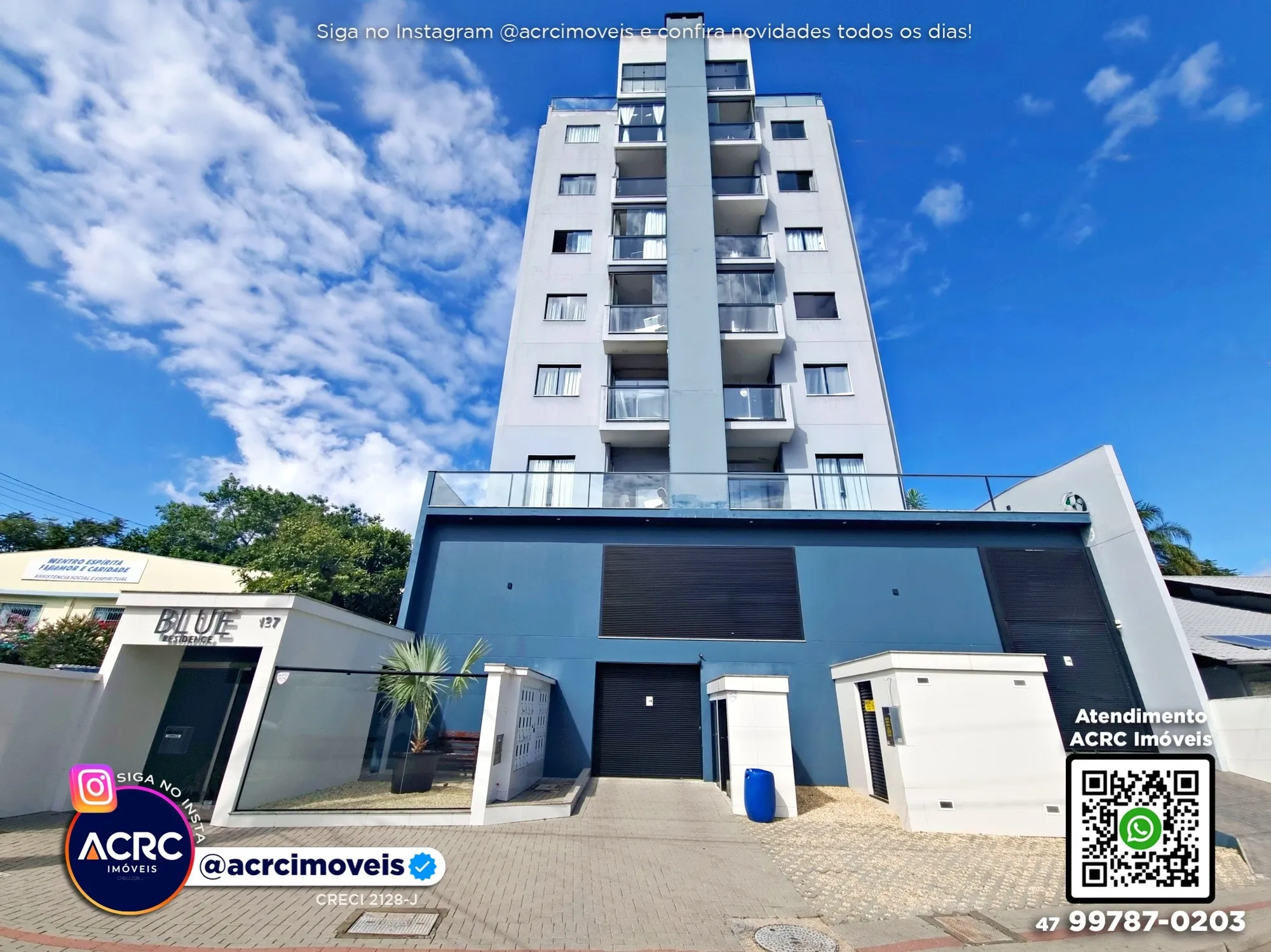ACRC Imóveis - AP10049 - Apartamento com terraço para Locação no Bairro Velha em Blumenau - foto 1