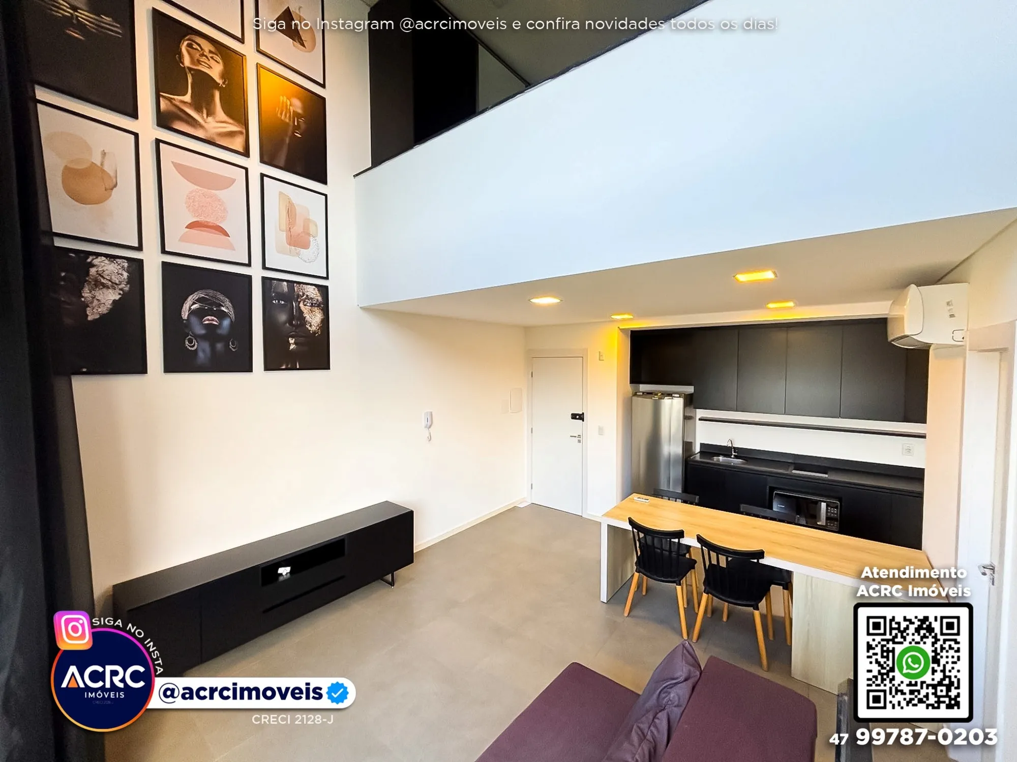 ACRC Imóveis - AP10046 - Loft para Locação no Bairro Itoupava Seca em Blumenau — foto 3