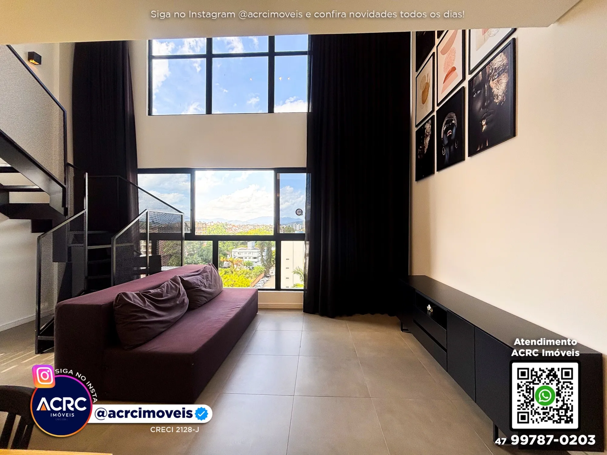 ACRC Imóveis - AP10046 - Loft para Locação no Bairro Itoupava Seca em Blumenau — foto 5