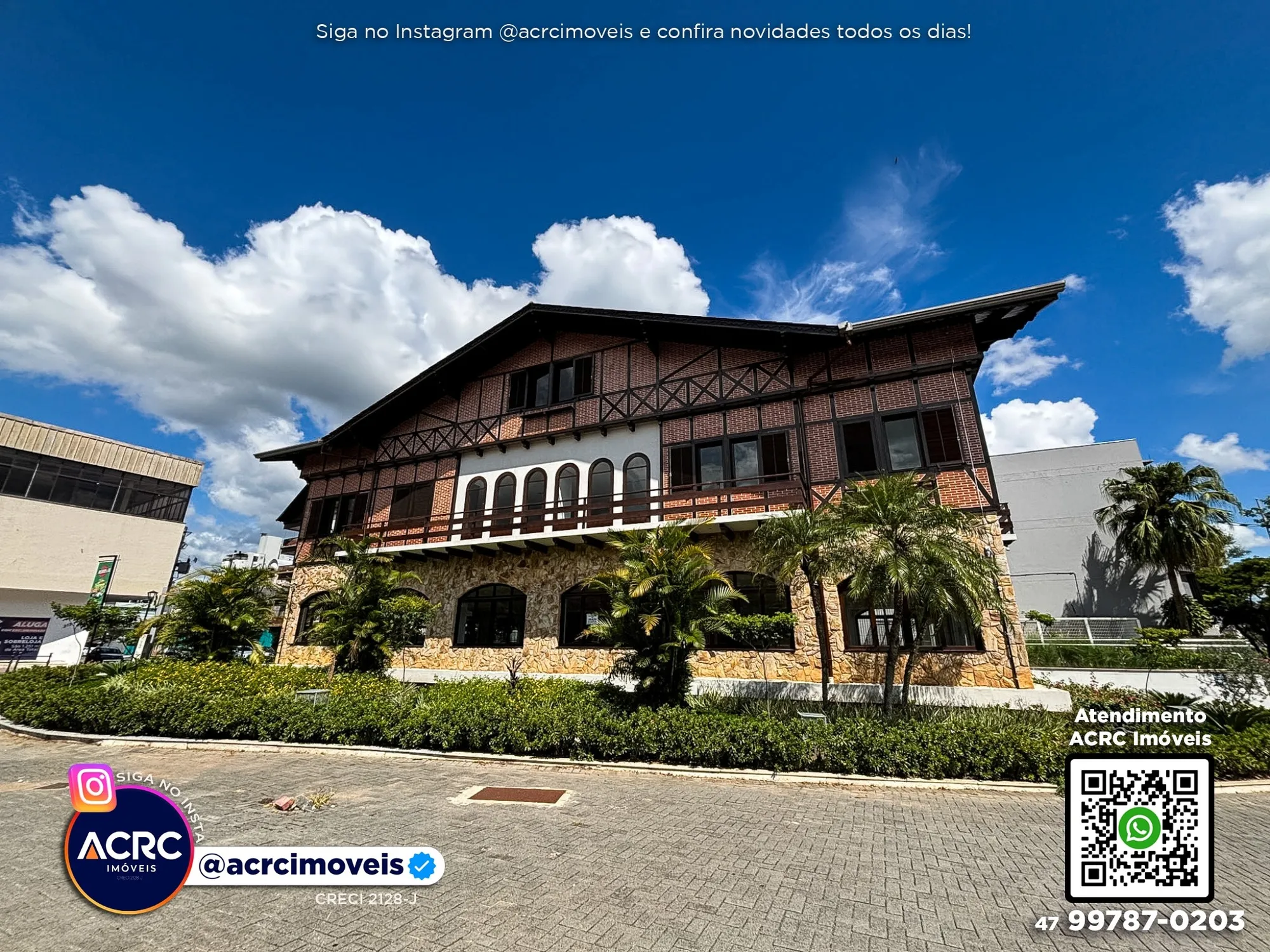ACRC Imóveis - SA01367 - Sala Comercial para Locação no Bairro Centro em Blumenau - foto 1