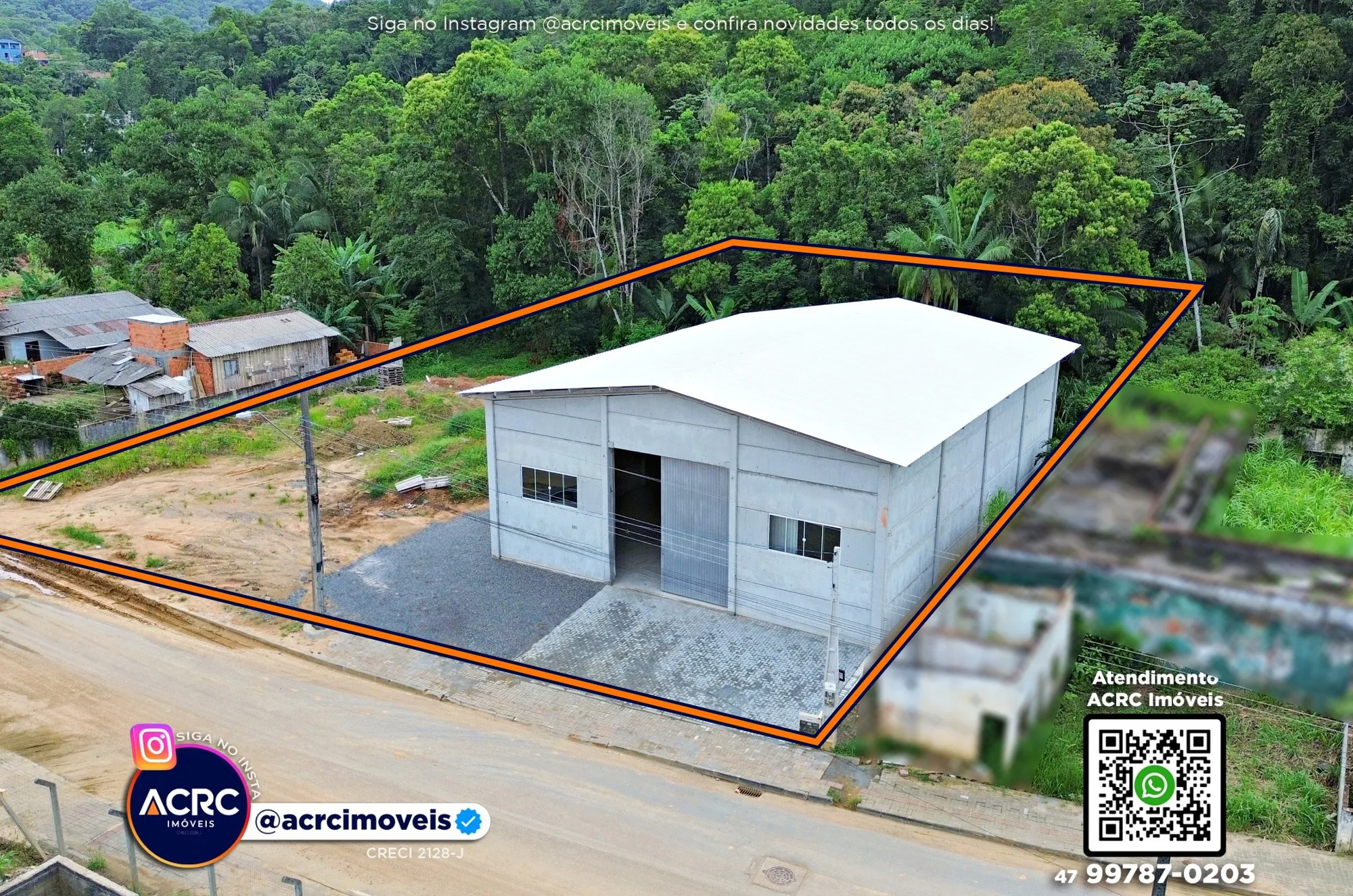 ACRC Imóveis - GL00421 - Galpão para Locação no Bairro Encano do Norte em Indaial - foto 1