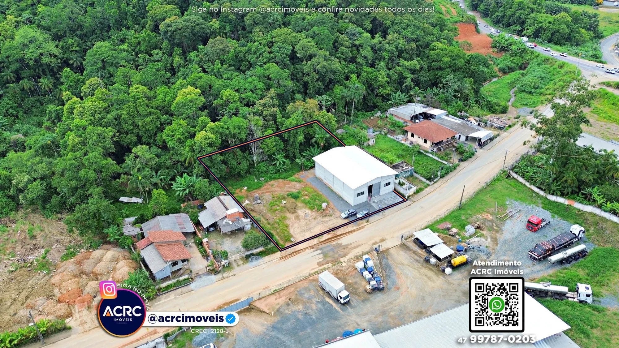 ACRC Imóveis - GL00421 - Galpão para Locação no Bairro Encano do Norte em Indaial — foto 3
