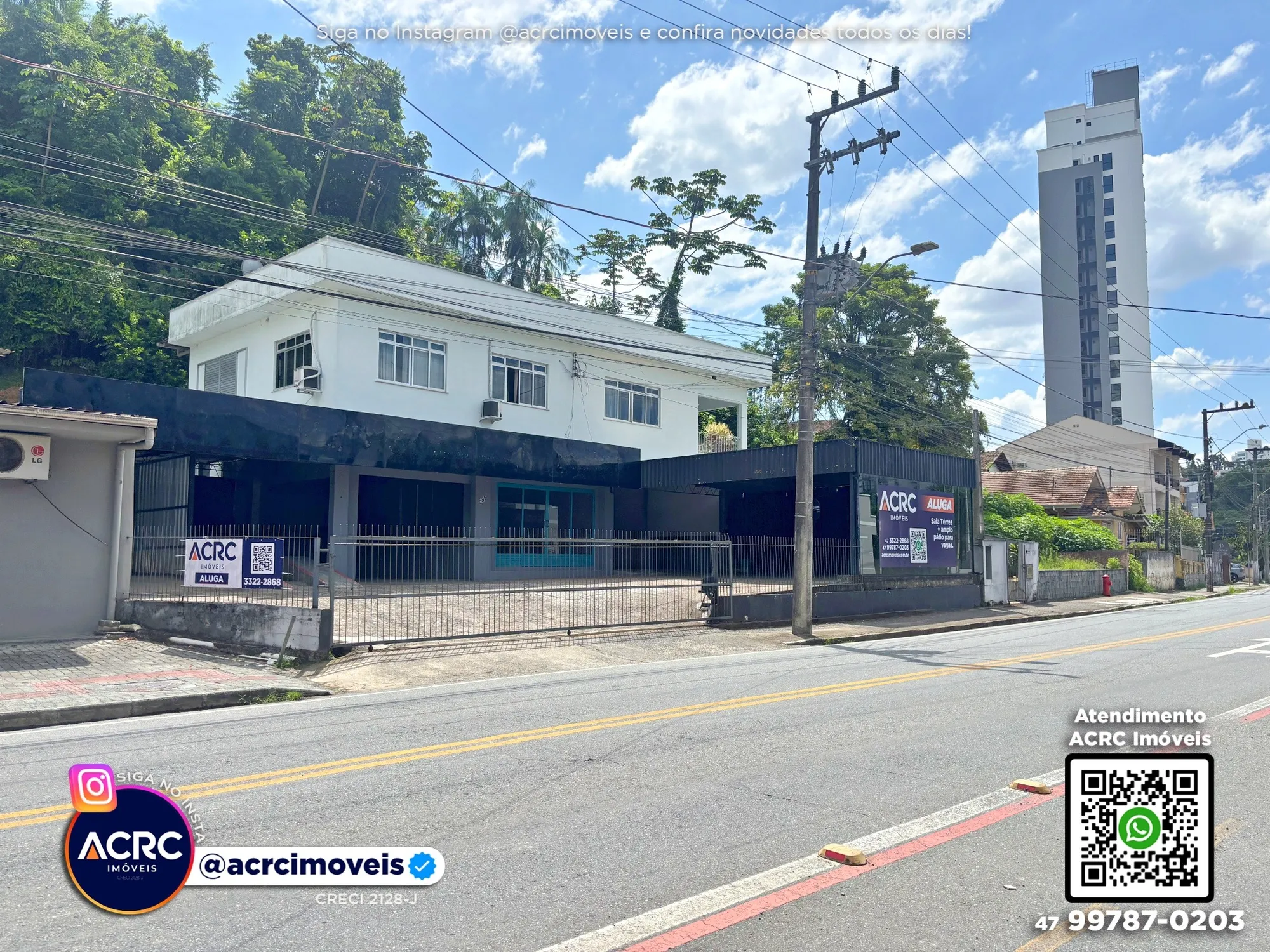 ACRC Imóveis - SA01365 - Loja Comercial para Locação no Bairro da Velha em Blumenau - foto 1