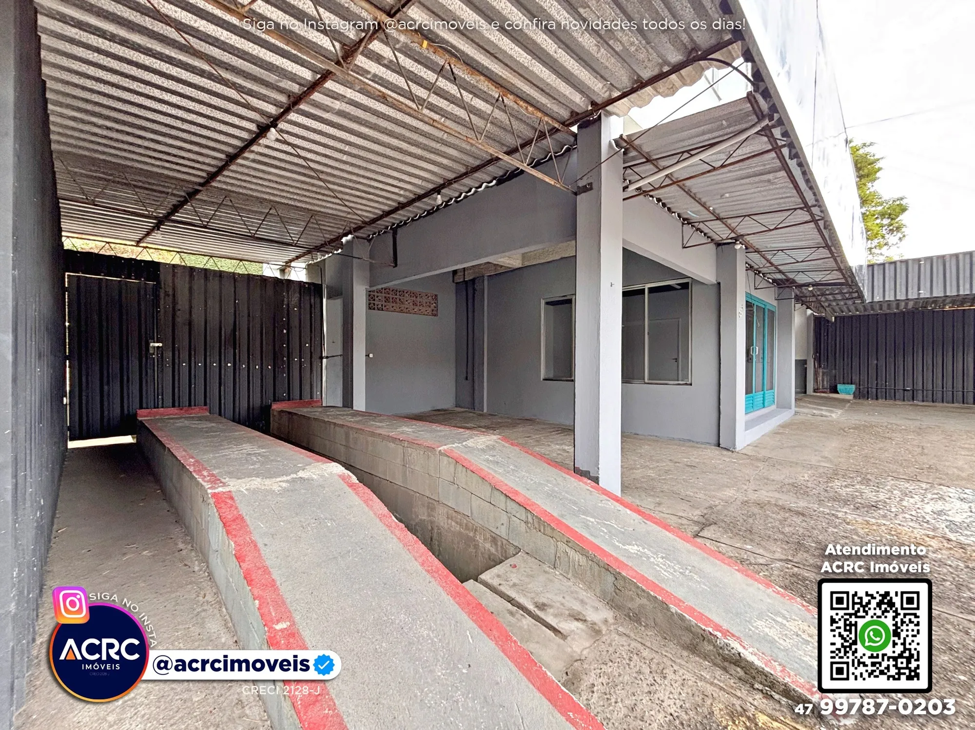 ACRC Imóveis - SA01365 - Loja Comercial para Locação no Bairro da Velha em Blumenau — foto 2