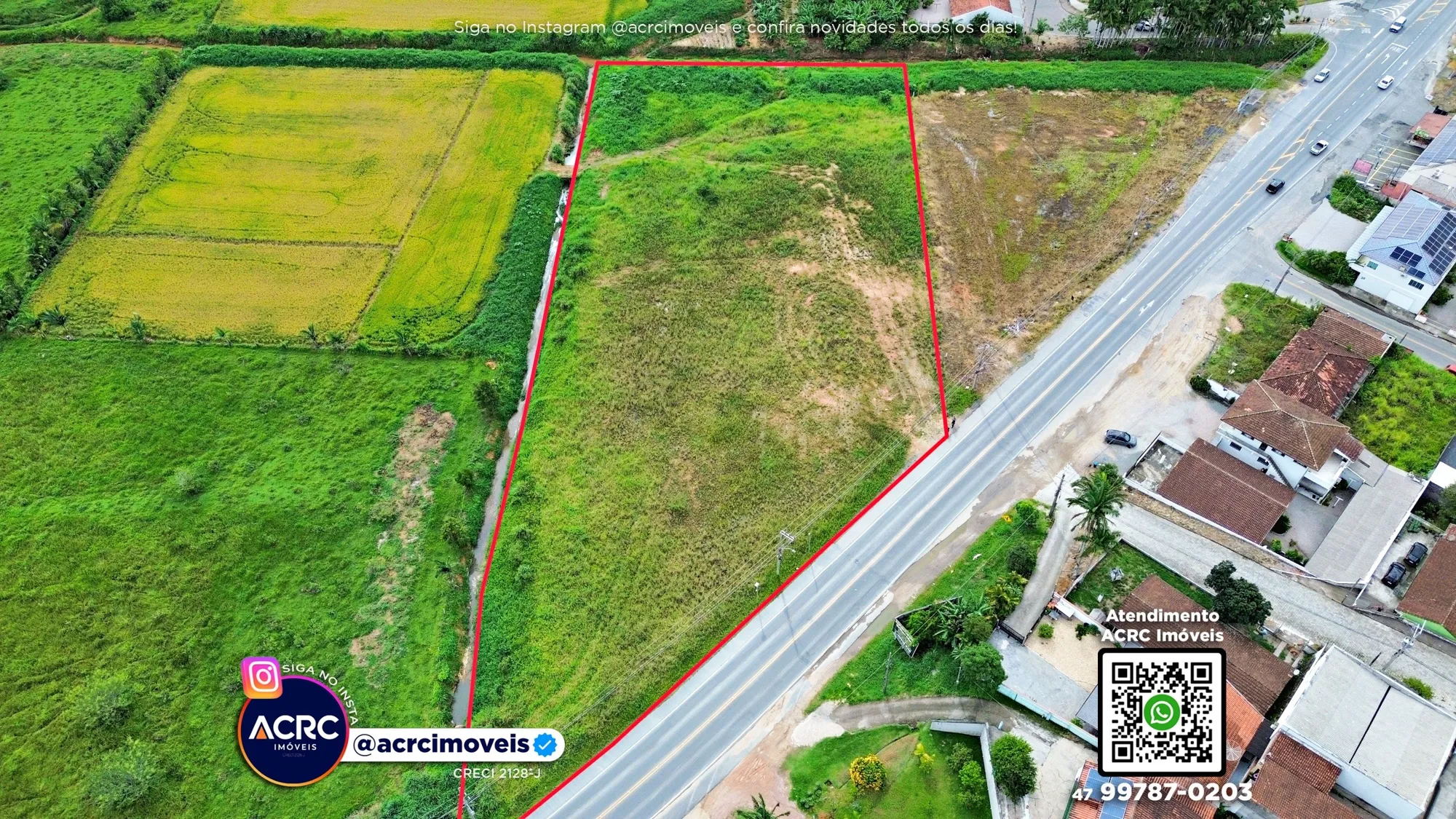 ACRC Imóveis - TE01337 - Terreno com um total de 7.000m a Venda no Bairro Santa Terezinha em Gaspar - foto 1