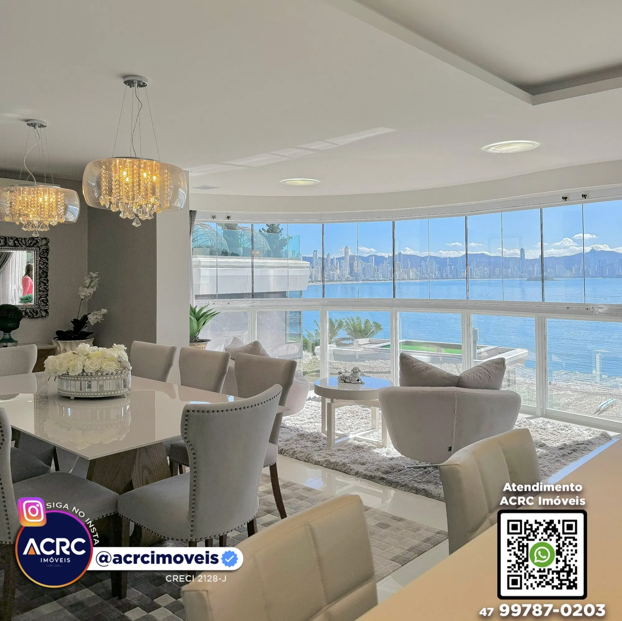 ACRC Imóveis - AP09992 - Apartamento beira mar a Venda no Bairro Barra Sul em Balneário Camboriú — foto 3