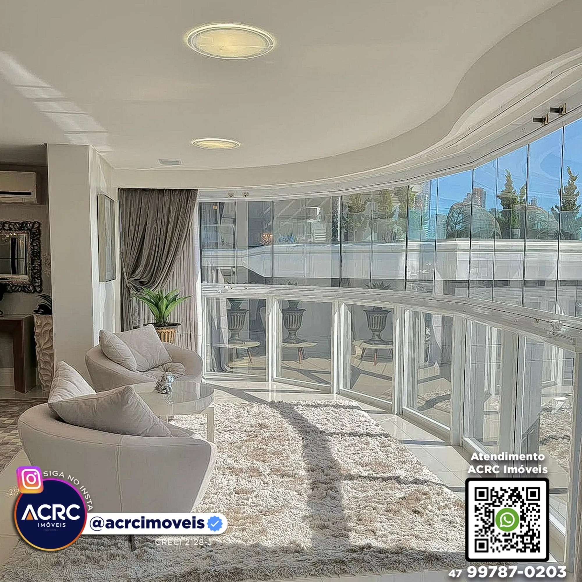 ACRC Imóveis - AP09992 - Apartamento beira mar a Venda no Bairro Barra Sul em Balneário Camboriú — foto 4