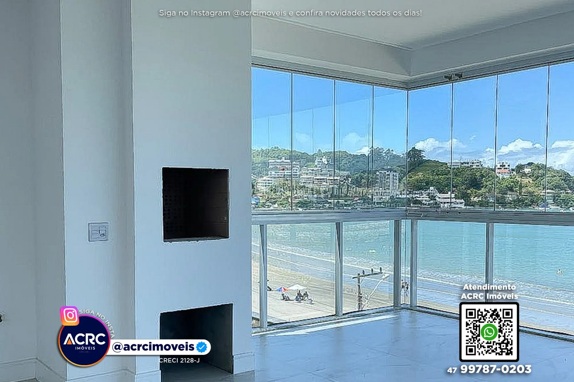 ACRC Imóveis - AP09991 - Apartamento beira mar a Venda no Centro de Itapema — foto 2