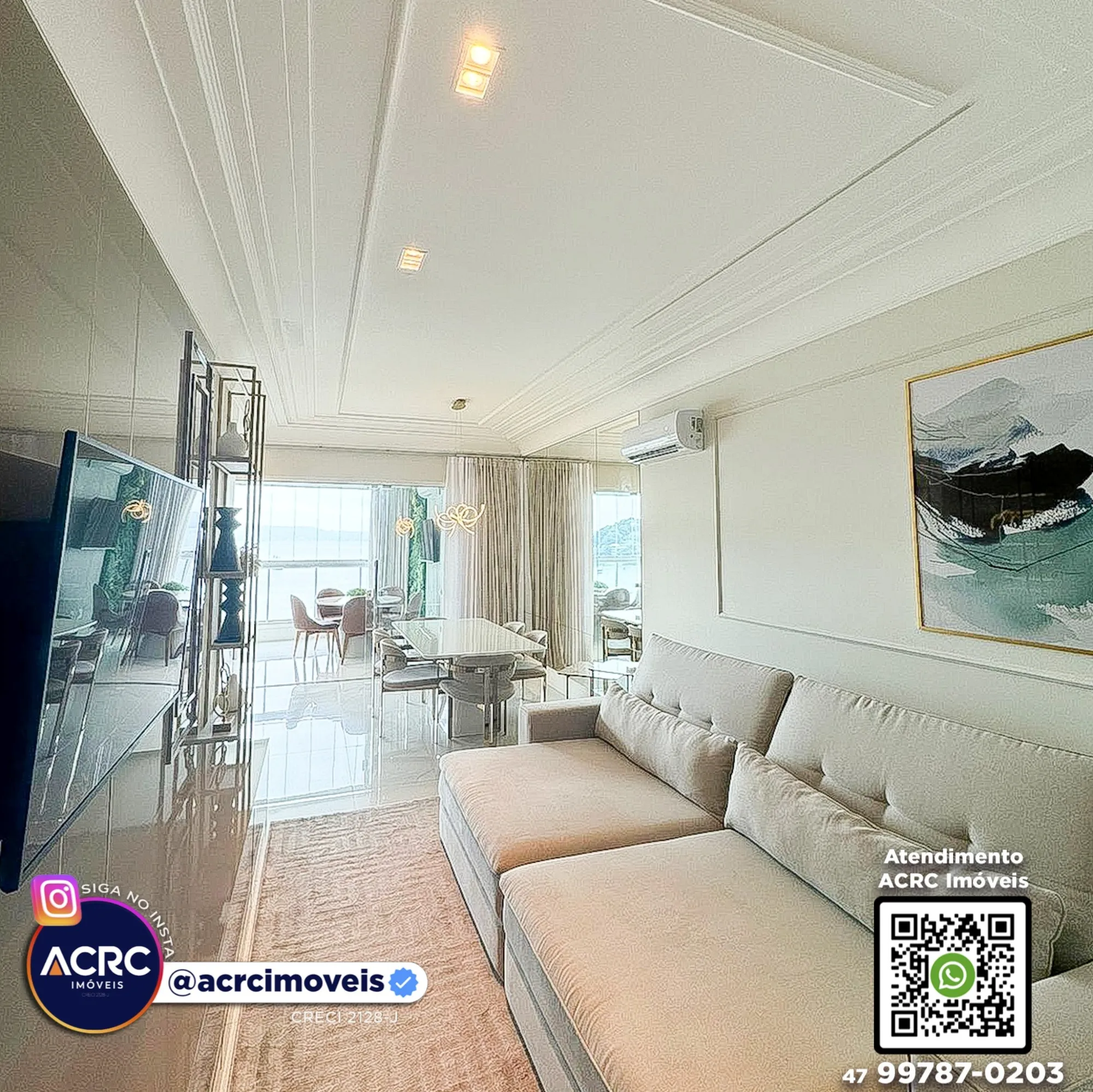 ACRC Imóveis - AP09990 - Apartamento beira mar a Venda no Centro de Itapema — foto 3