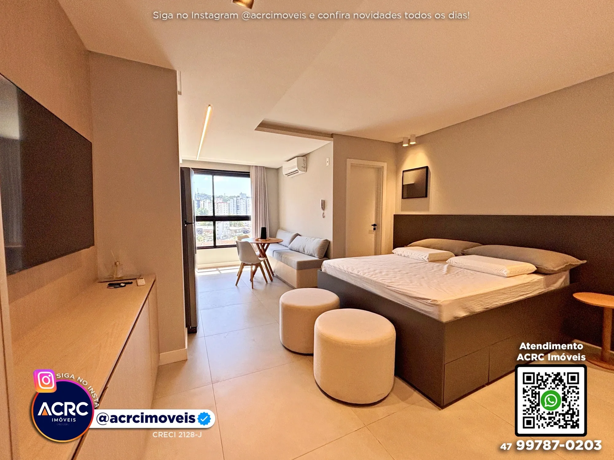 ACRC Imóveis - AP09988 - Apartamento para Locação no Bairro Centro em Blumenau — foto 4