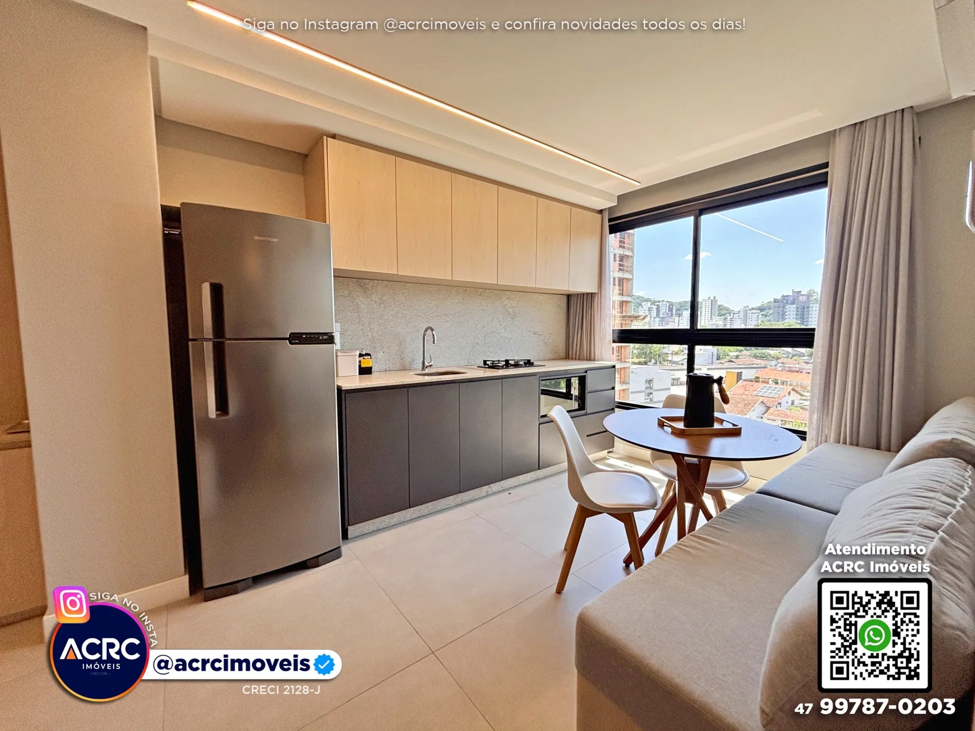 ACRC Imóveis - AP09988 - Apartamento para Locação no Bairro Centro em Blumenau — foto 6