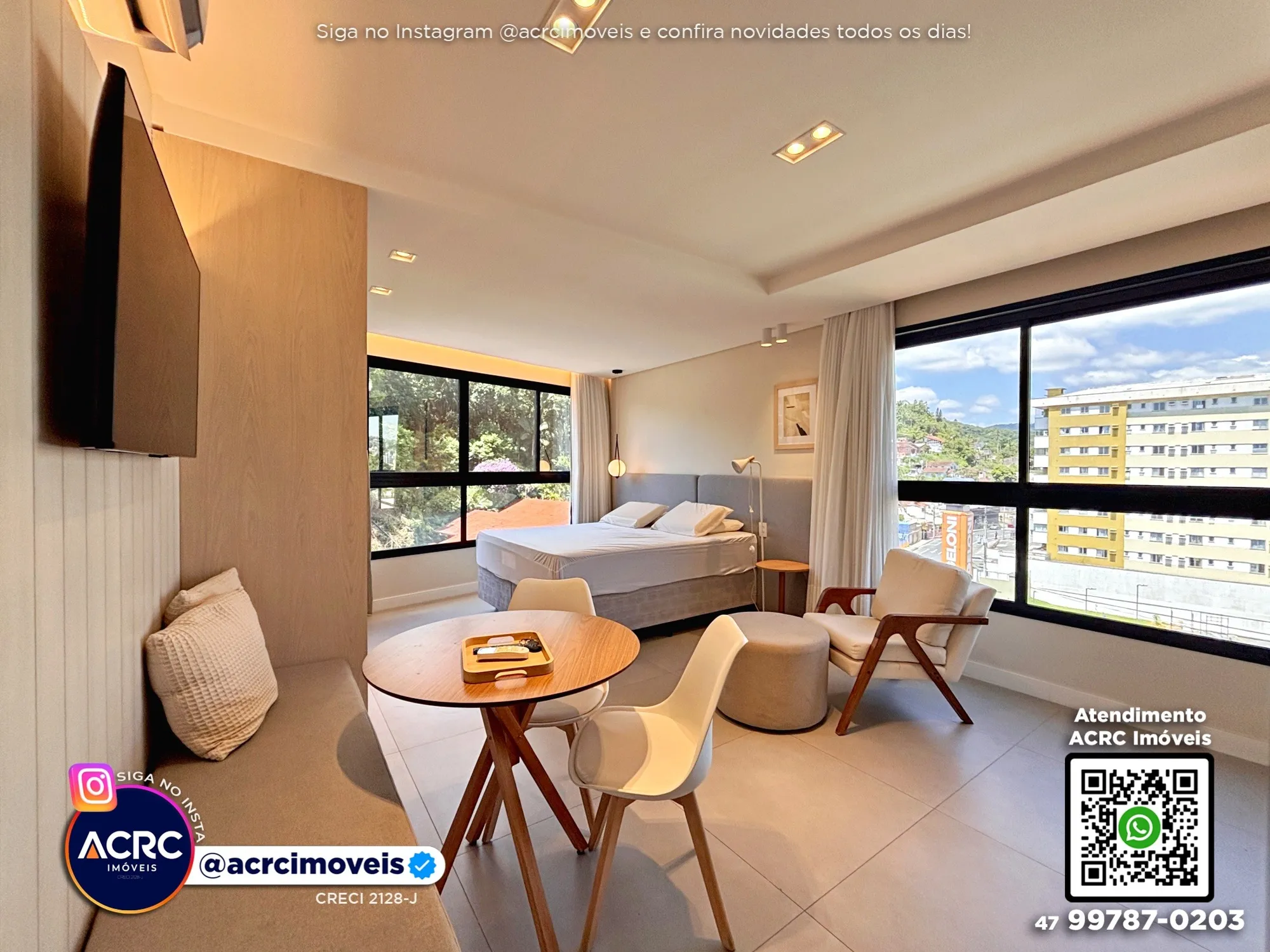 ACRC Imóveis - AP09987 - Apartamento para Locação no Bairro Centro em Blumenau — foto 4
