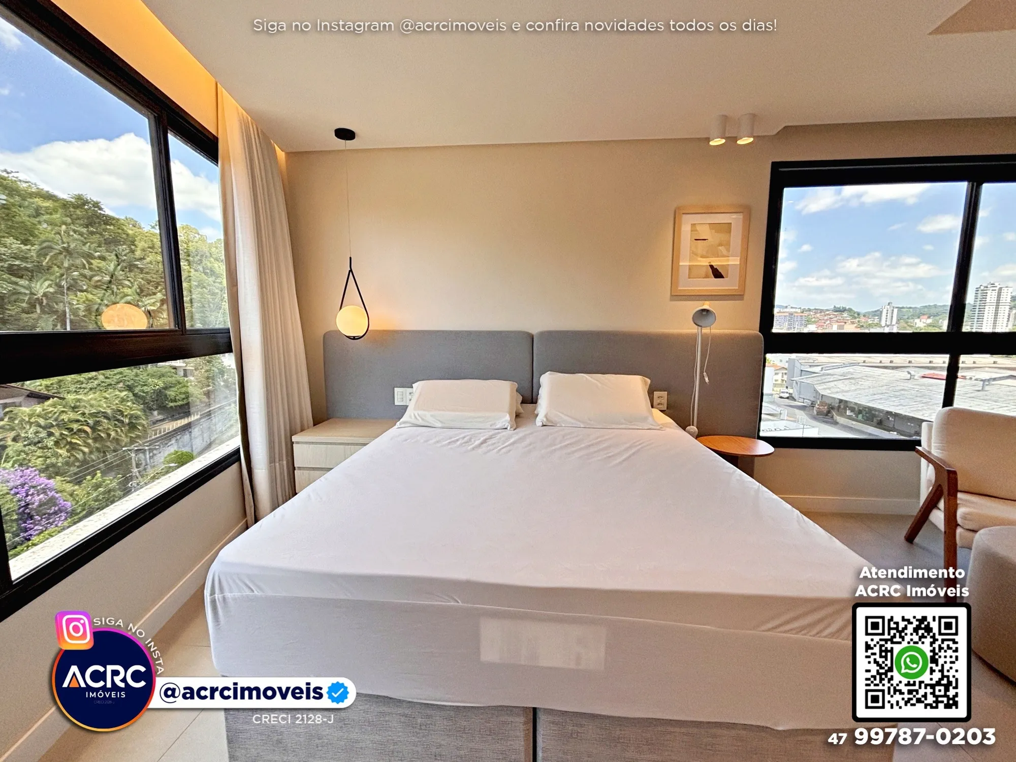 ACRC Imóveis - AP09987 - Apartamento para Locação no Bairro Centro em Blumenau — foto 5