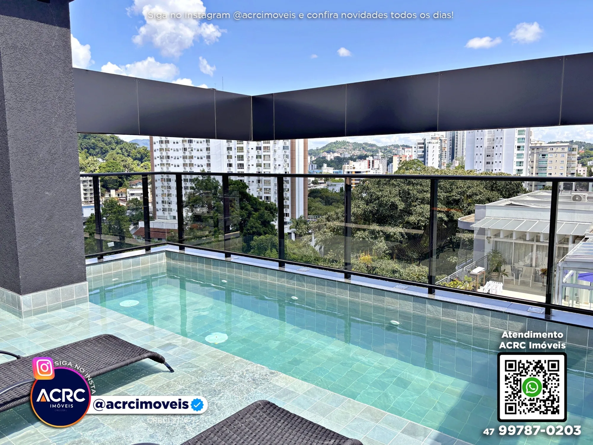ACRC Imóveis - AP09964 - Apartamento para Locação no Bairro Centro em Blumenau — foto 3