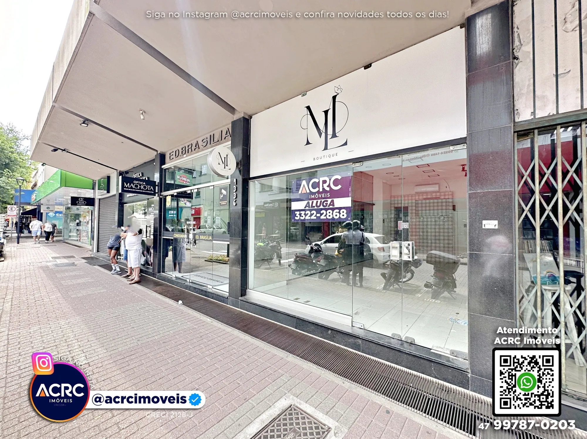 ACRC Imóveis - LJ00510 - Loja comercial para Locação no Bairro Centro em Blumenau — foto 2