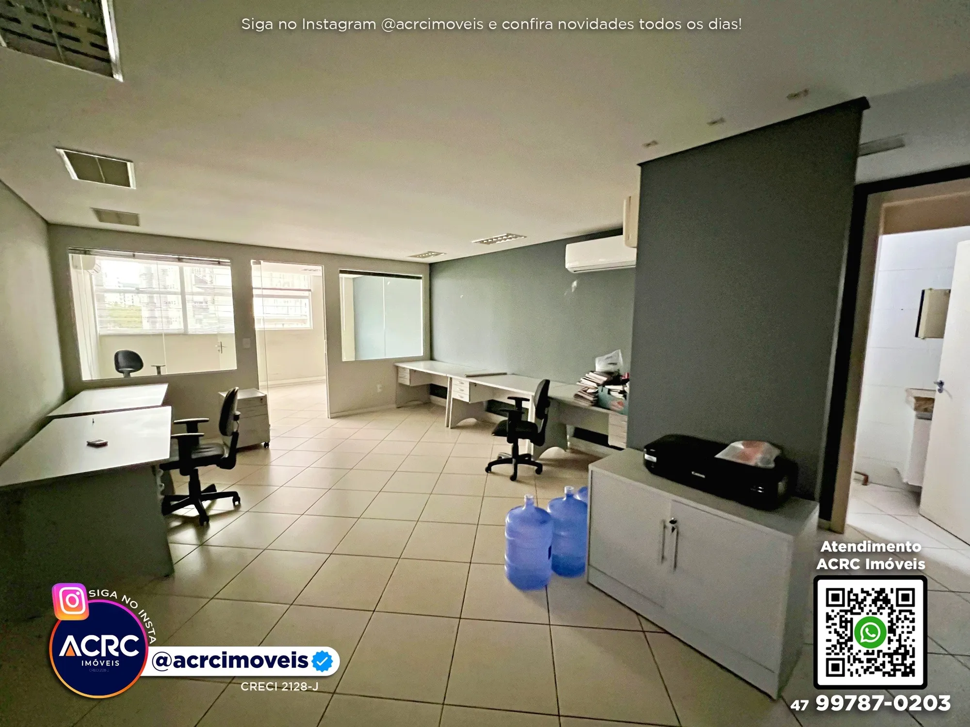 ACRC Imóveis - SA01352 - Sala Comercial para Locação no Bairro Victor Konder em Blumenau - foto 1