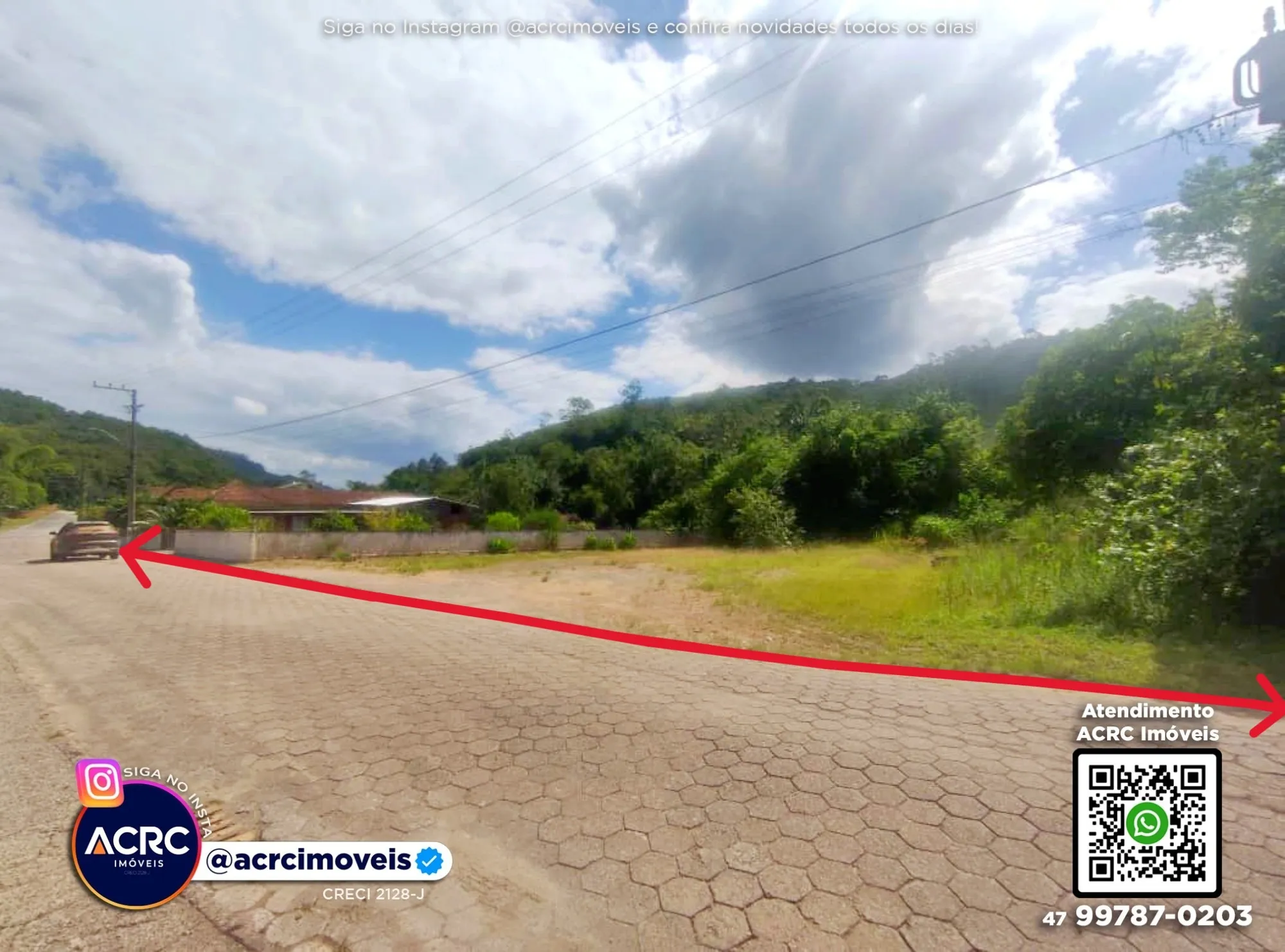 ACRC Imóveis - TE01326 - Terreno com um total de 2.500m a Venda no Bairro Belchior Alto em Gaspar - foto 1