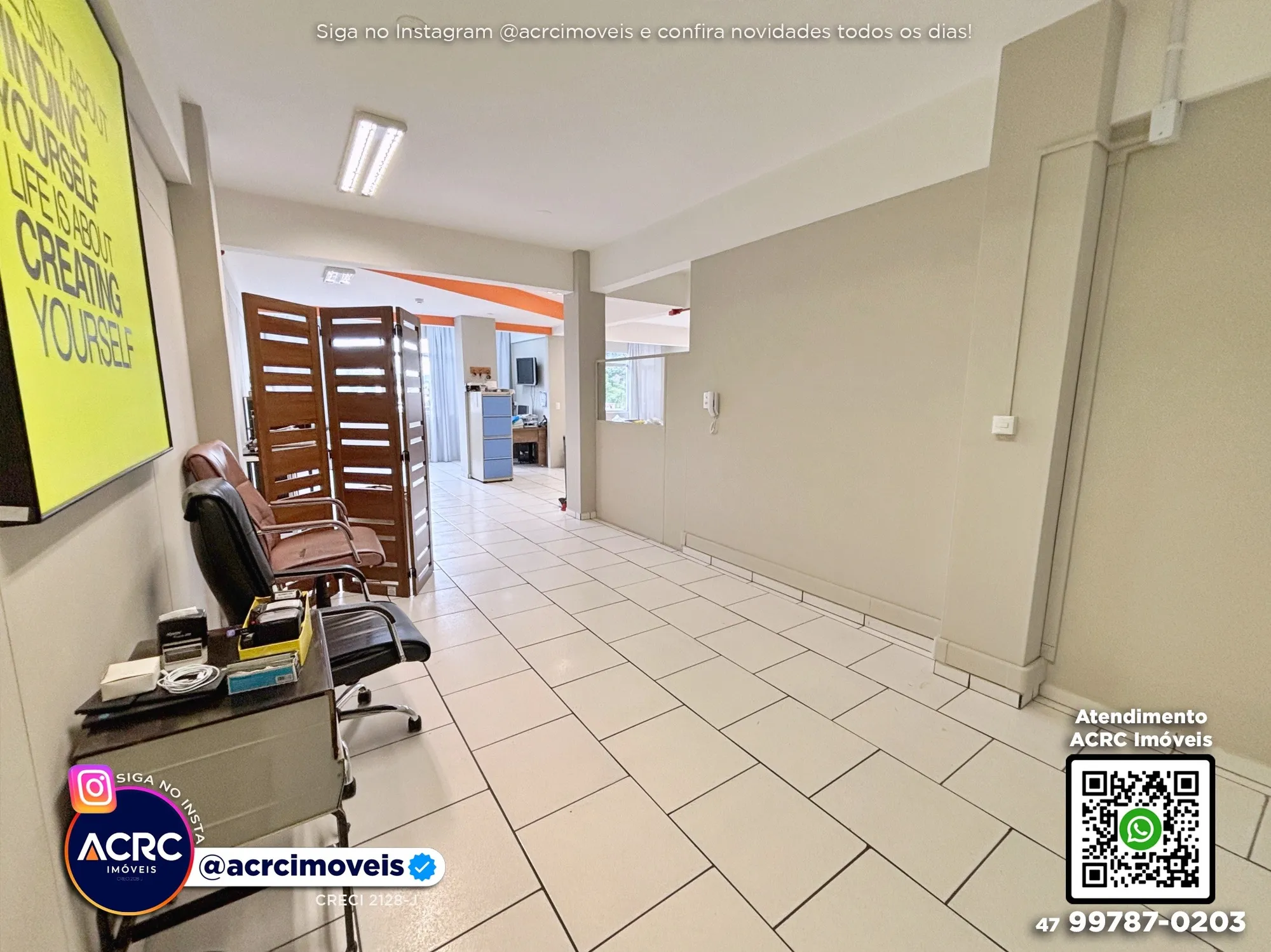ACRC Imóveis - SA01347 - Sala Comercial para Locação no Bairro Água Verde em Blumenau — foto 4