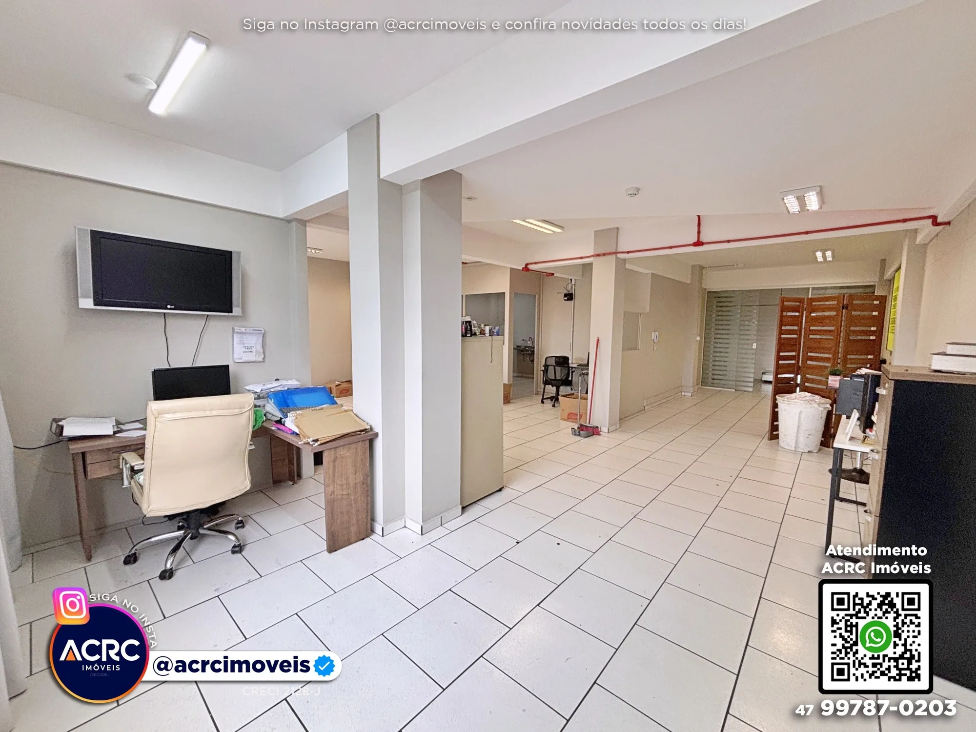 ACRC Imóveis - SA01347 - Sala Comercial para Locação no Bairro Água Verde em Blumenau — foto 6