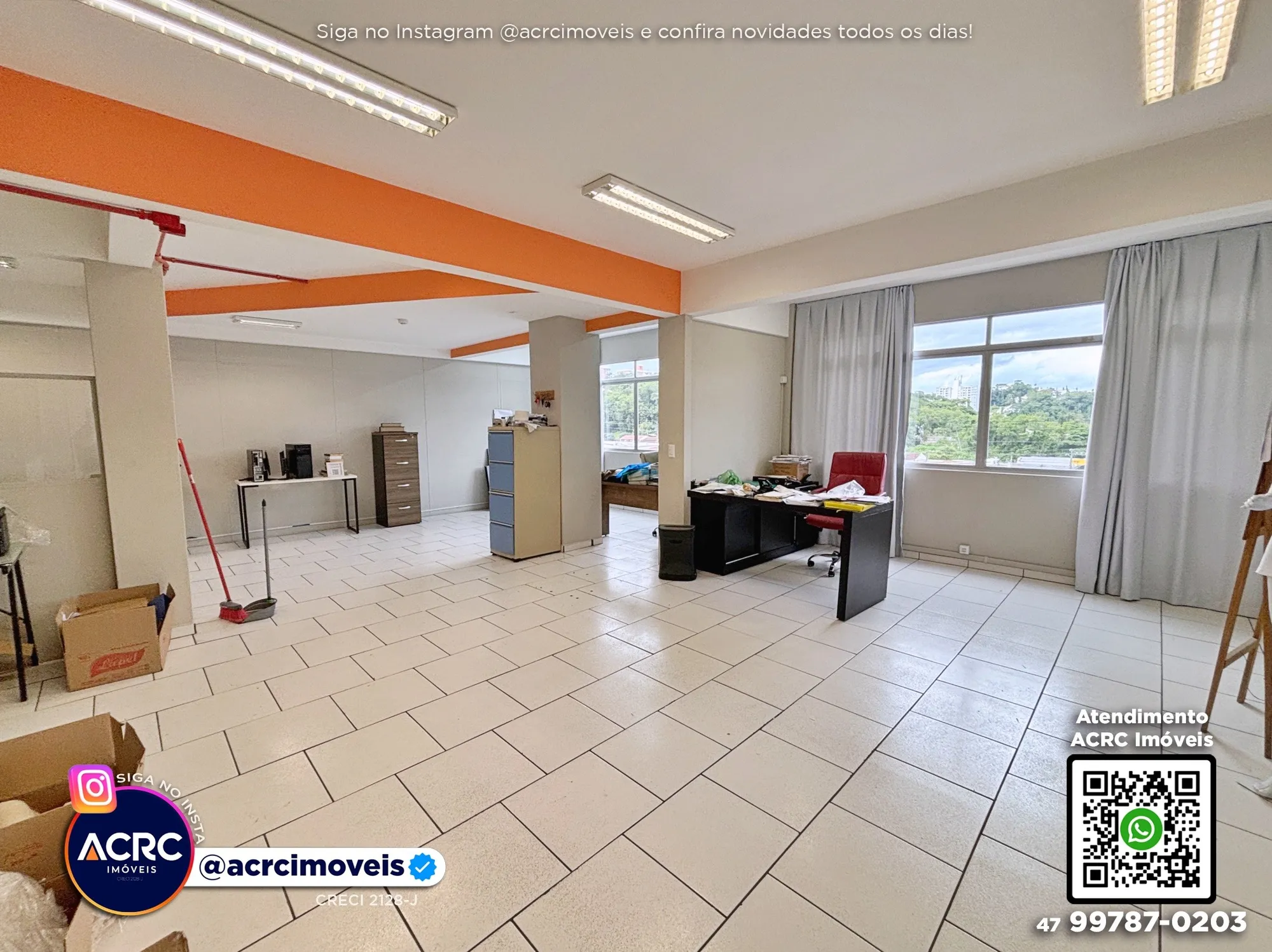 ACRC Imóveis - SA01347 - Sala Comercial para Locação no Bairro Água Verde em Blumenau — foto 7