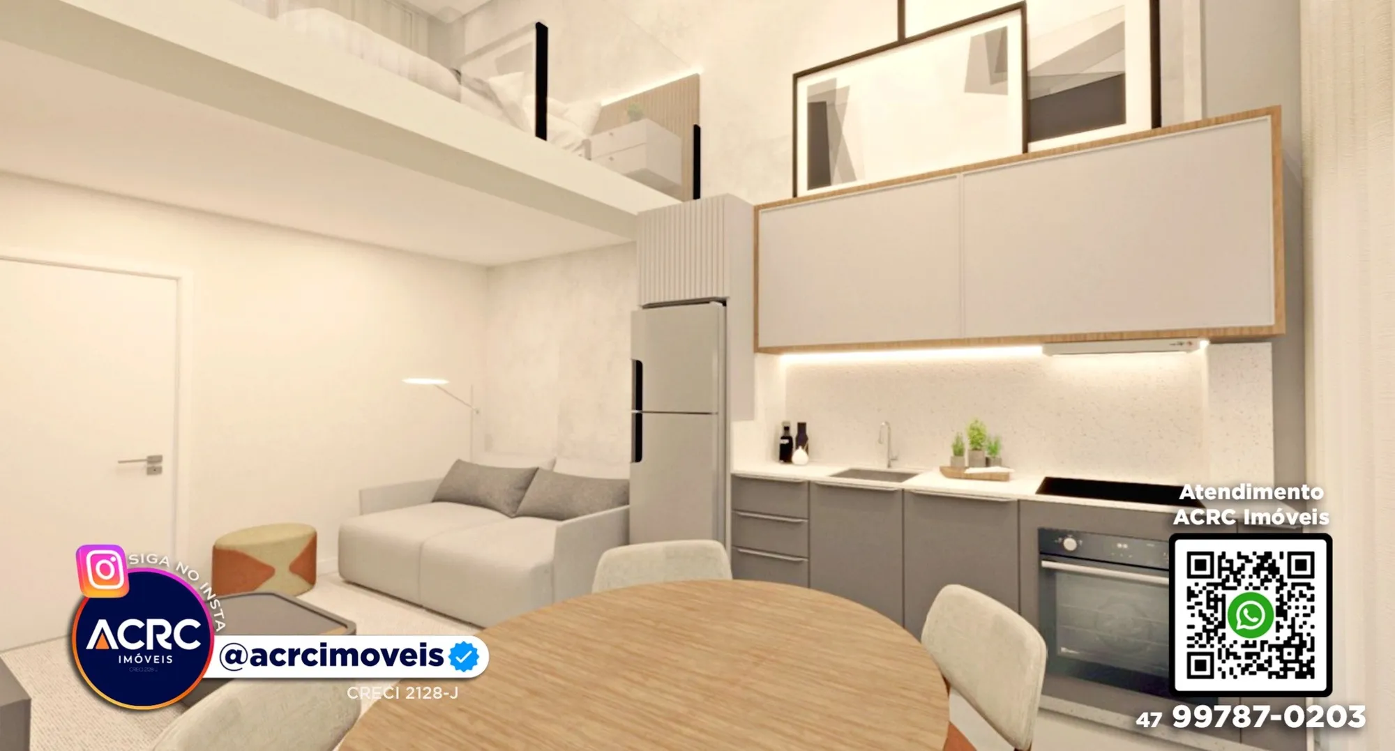 ACRC Imóveis - AP09893 - Loft duplex para Locação no Bairro Vila Nova em Blumenau - foto 1